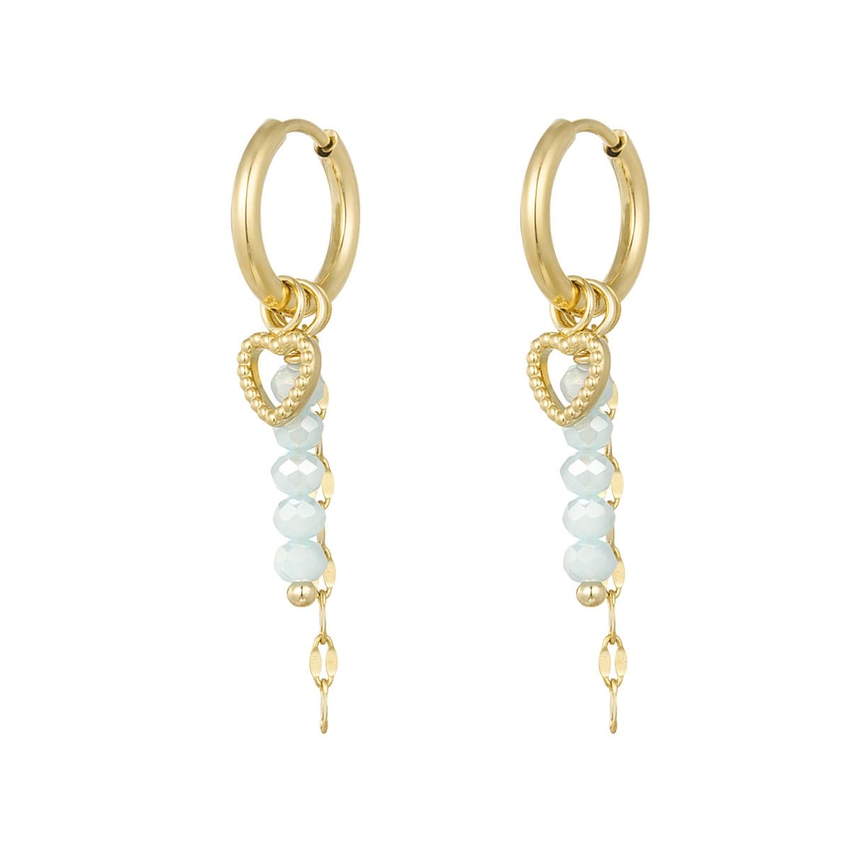 Oorbellen Kate lichtblauw