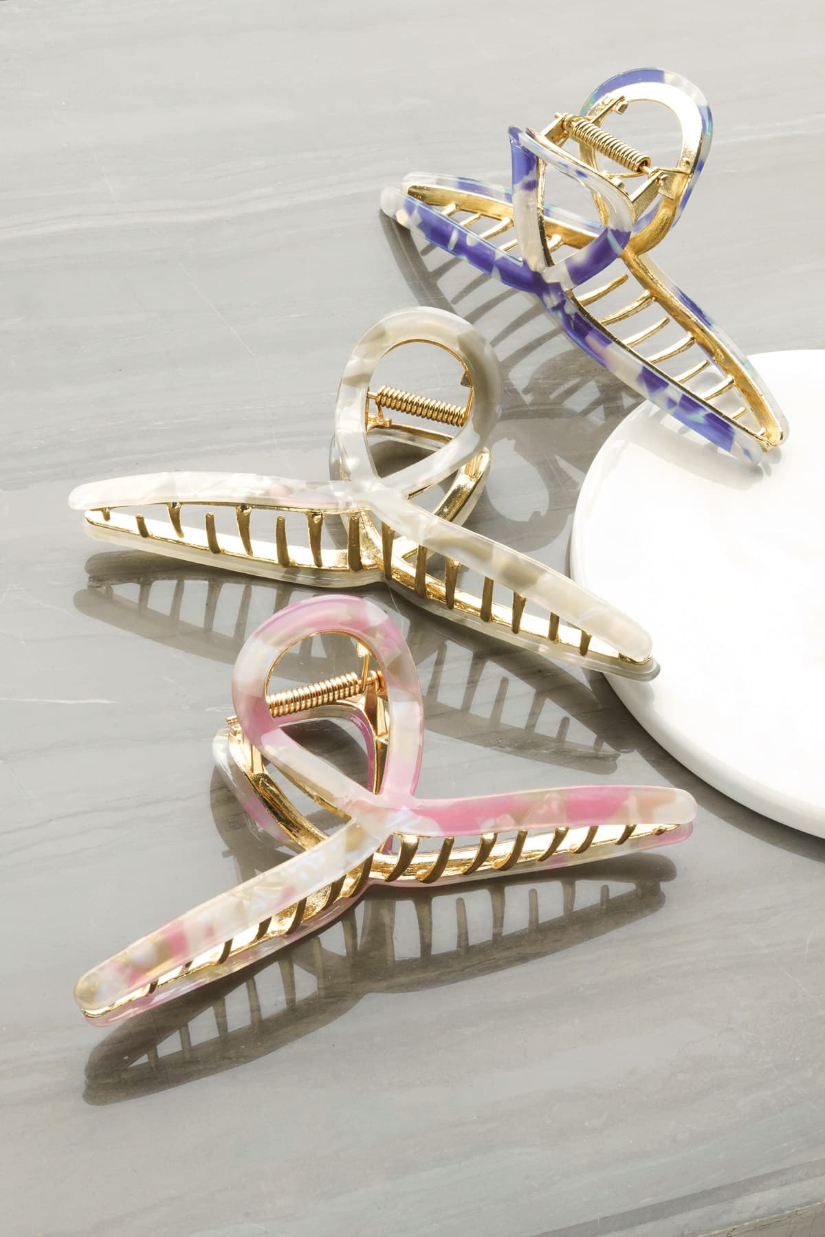 Haarklem Marmer paars 3