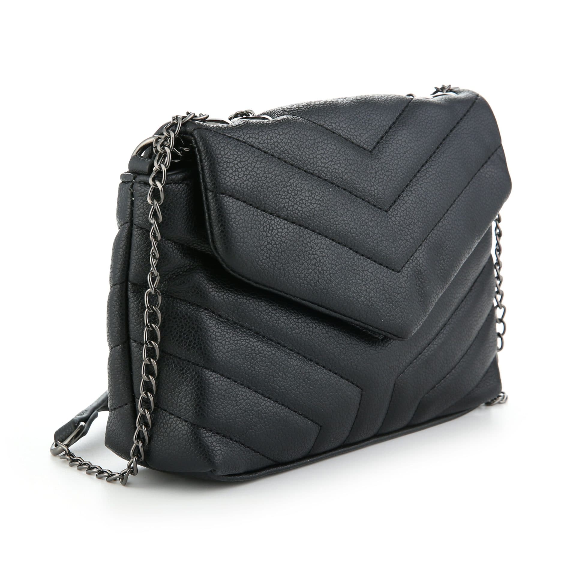 Schoudertas Streep zwart 4