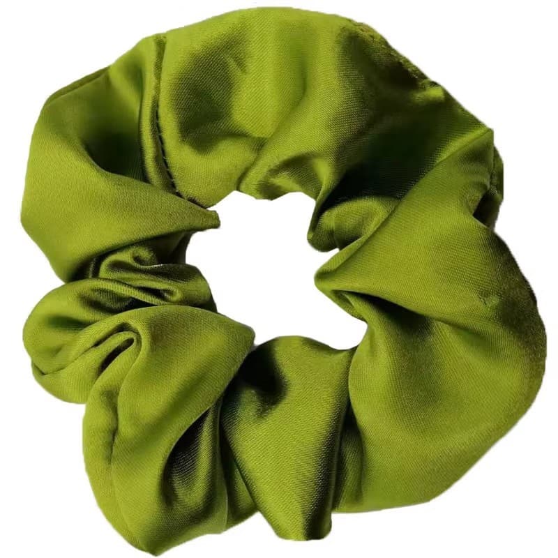 Satijnen Scrunchie groen