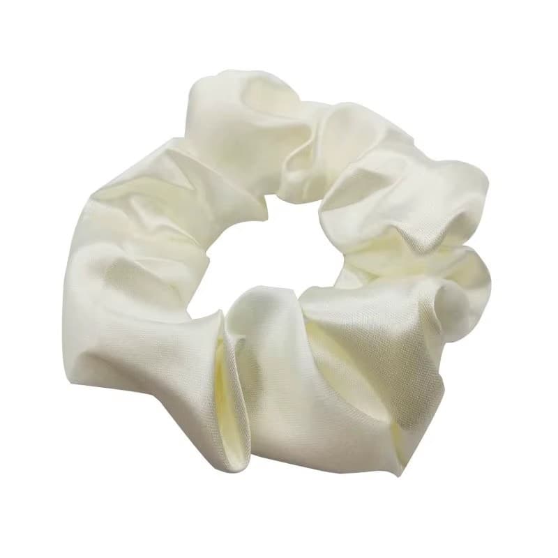 Satijnen Scrunchie wit