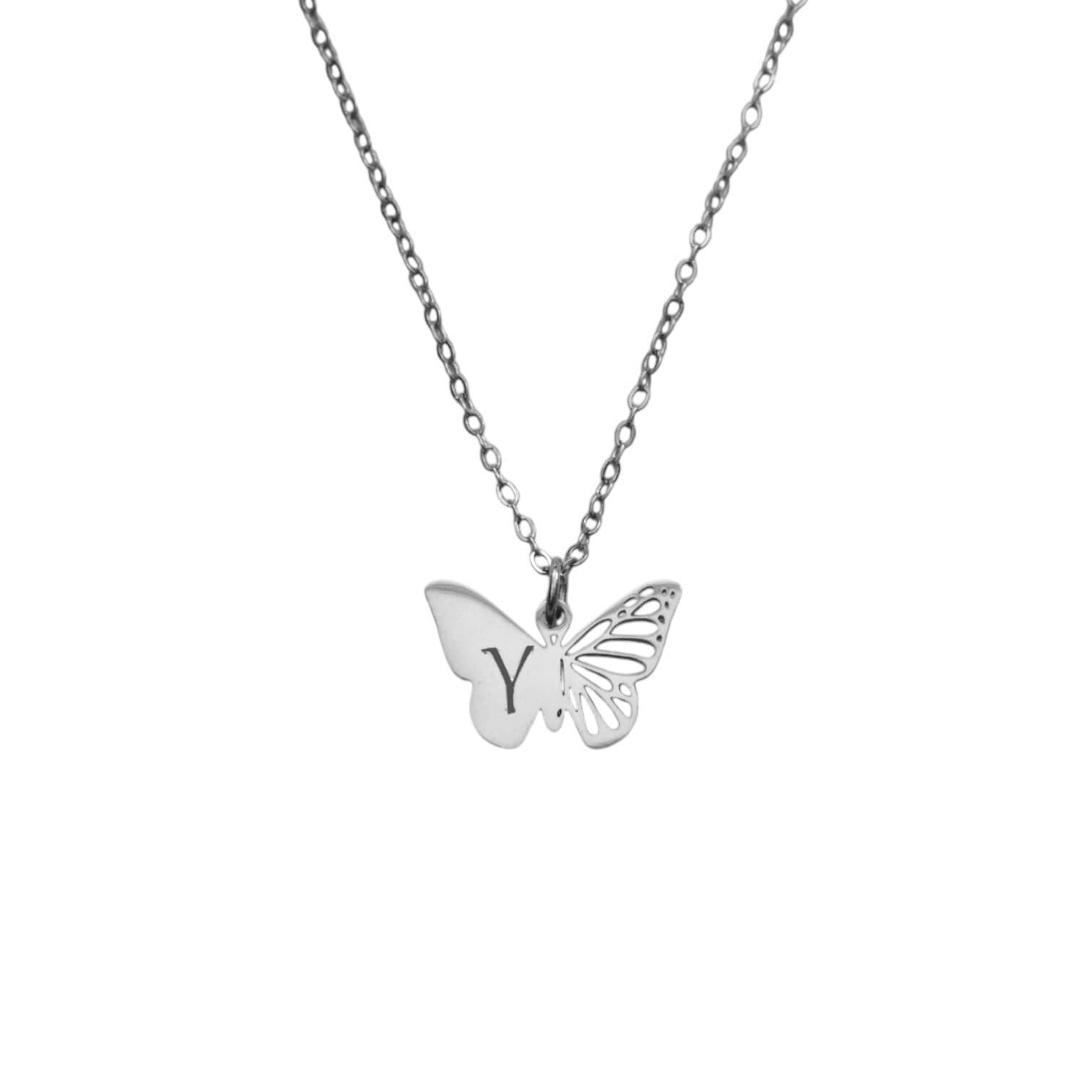 Vlinder Ketting met Initiaal
