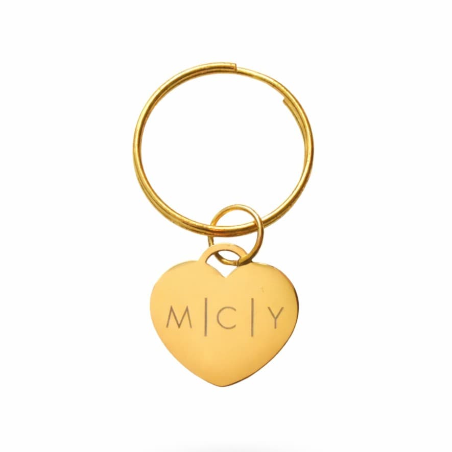Sleutelhanger Initialen Hart