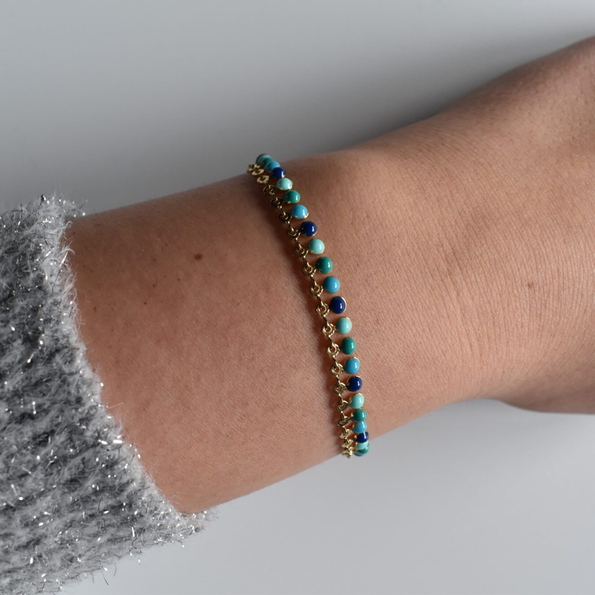 Armband Lucie blauw — alternatieve afbeelding