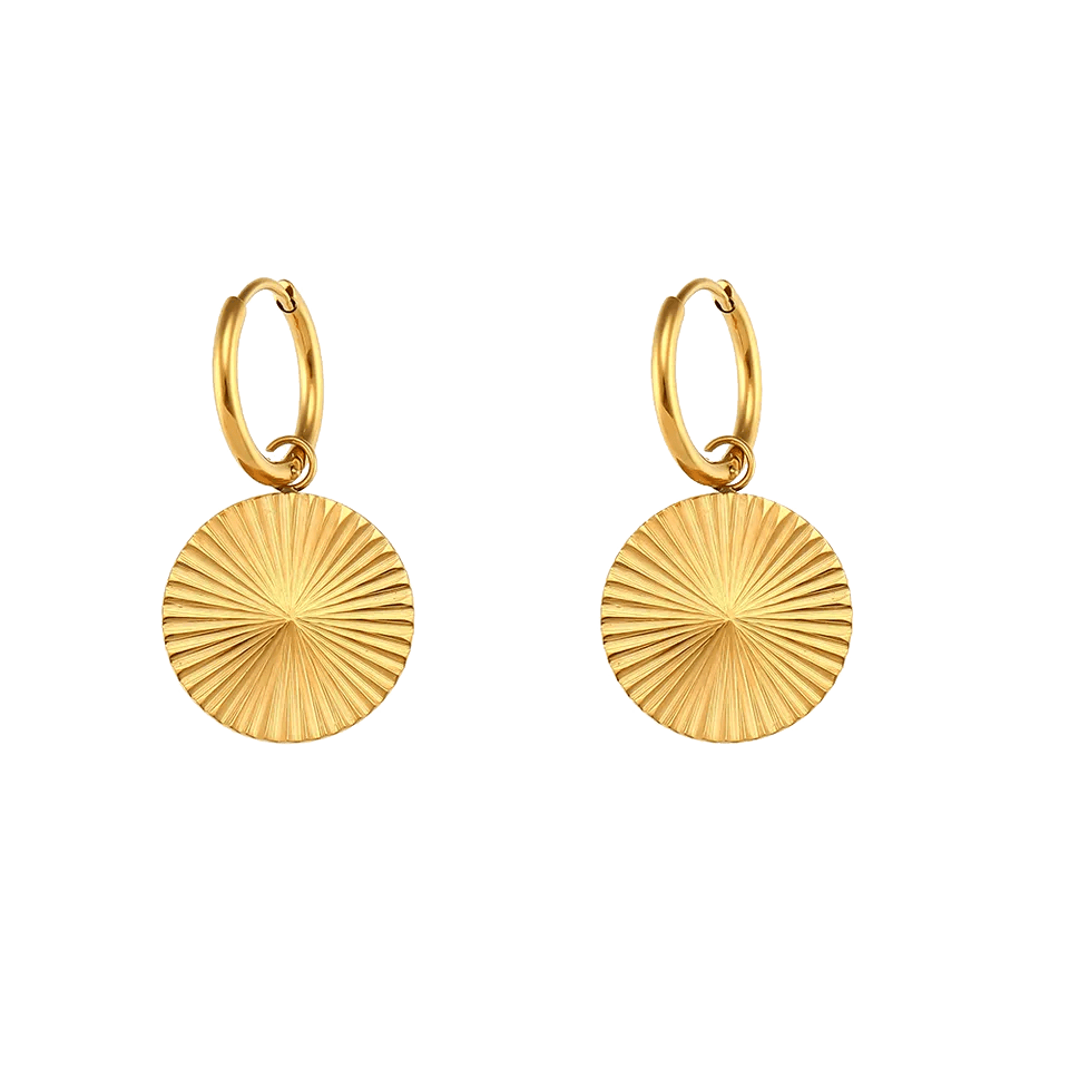 Oorbellen Golden Round