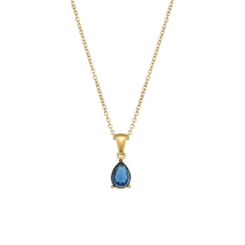 Ketting Druppel blauw