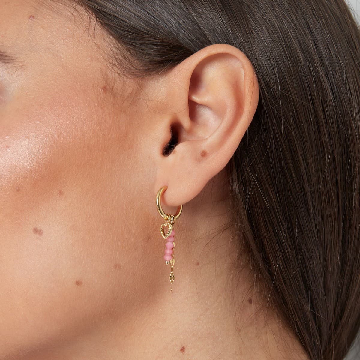 Oorbellen Kate roze — alternatieve afbeelding