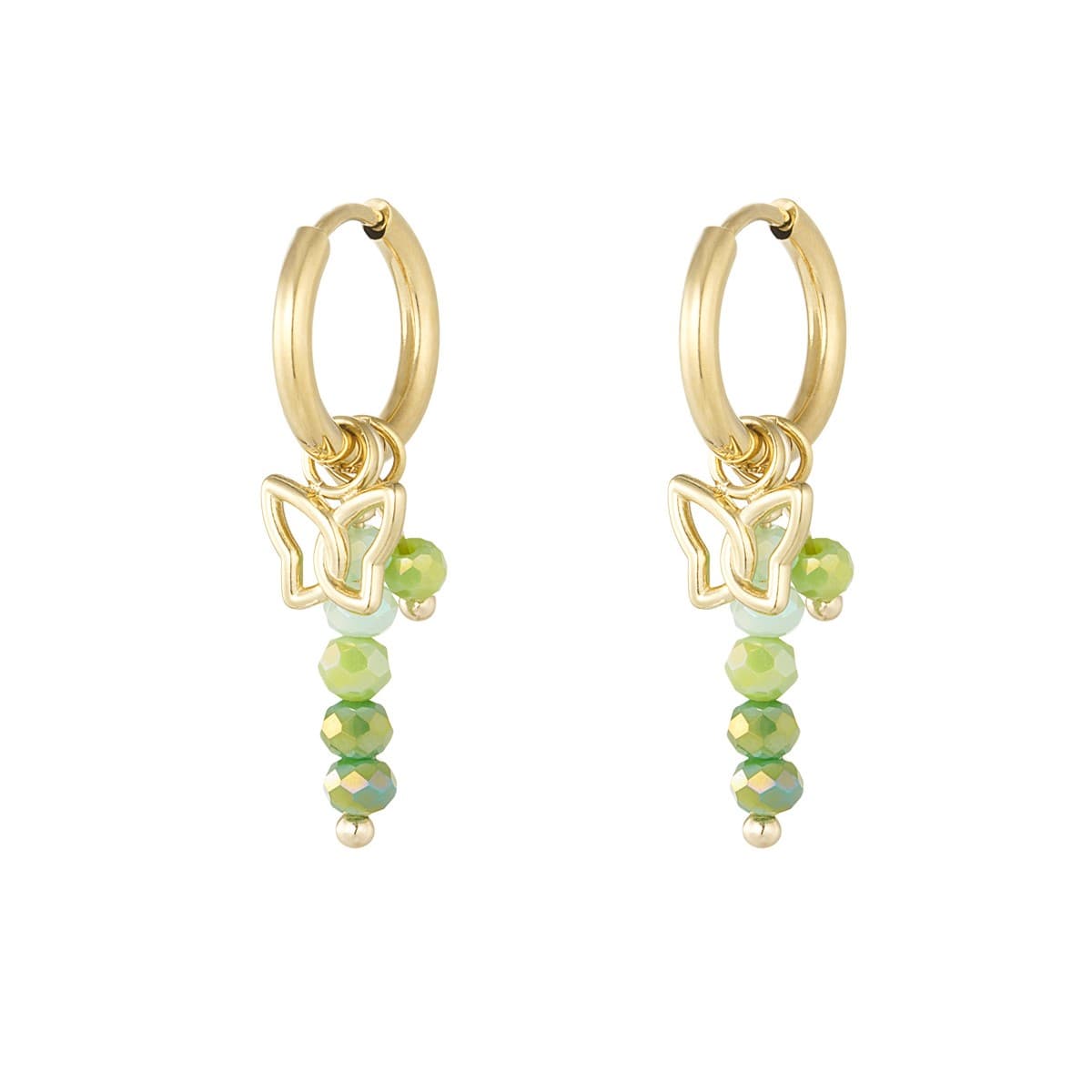 Oorbellen Zoë groen