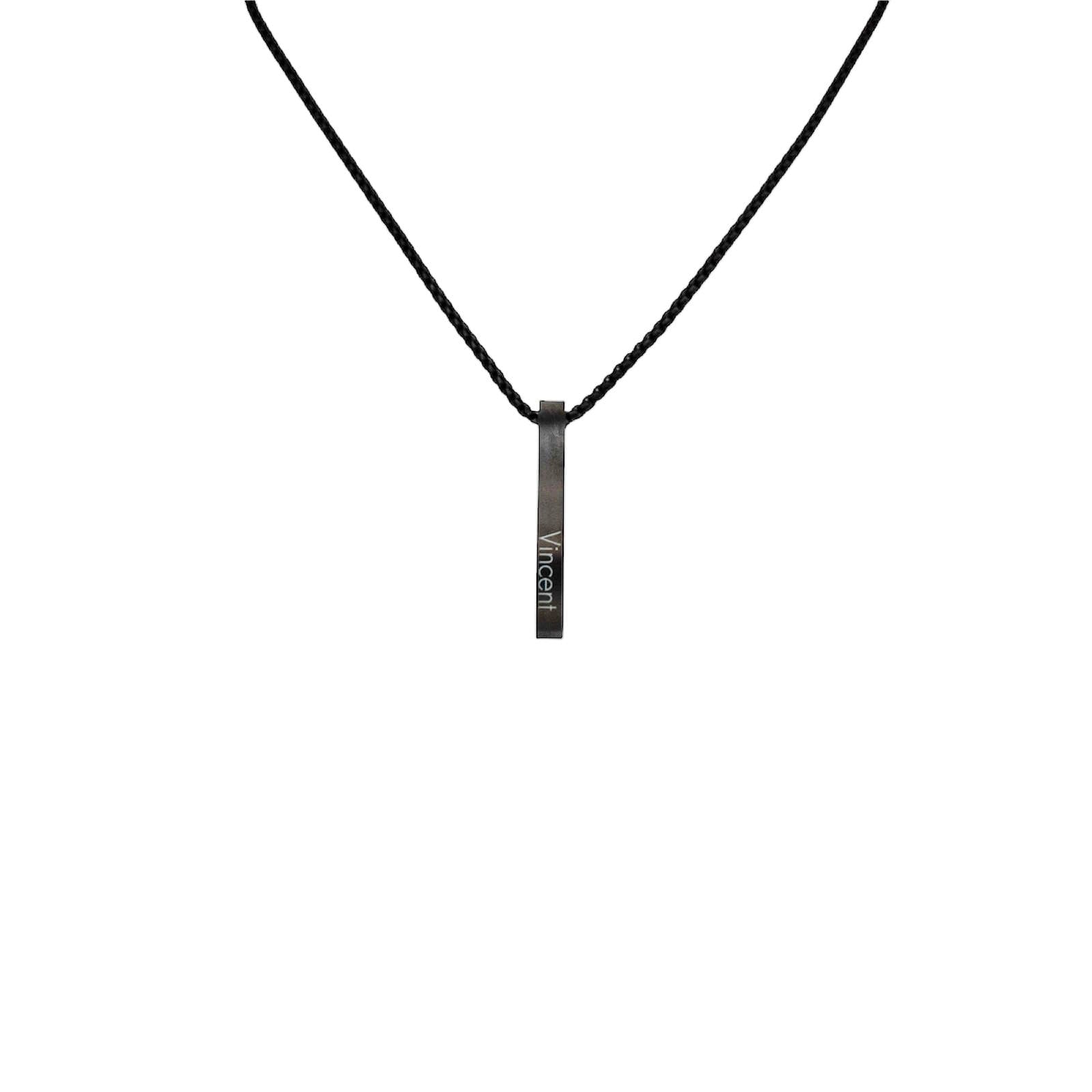 Heren Naam Ketting 3D Staaf