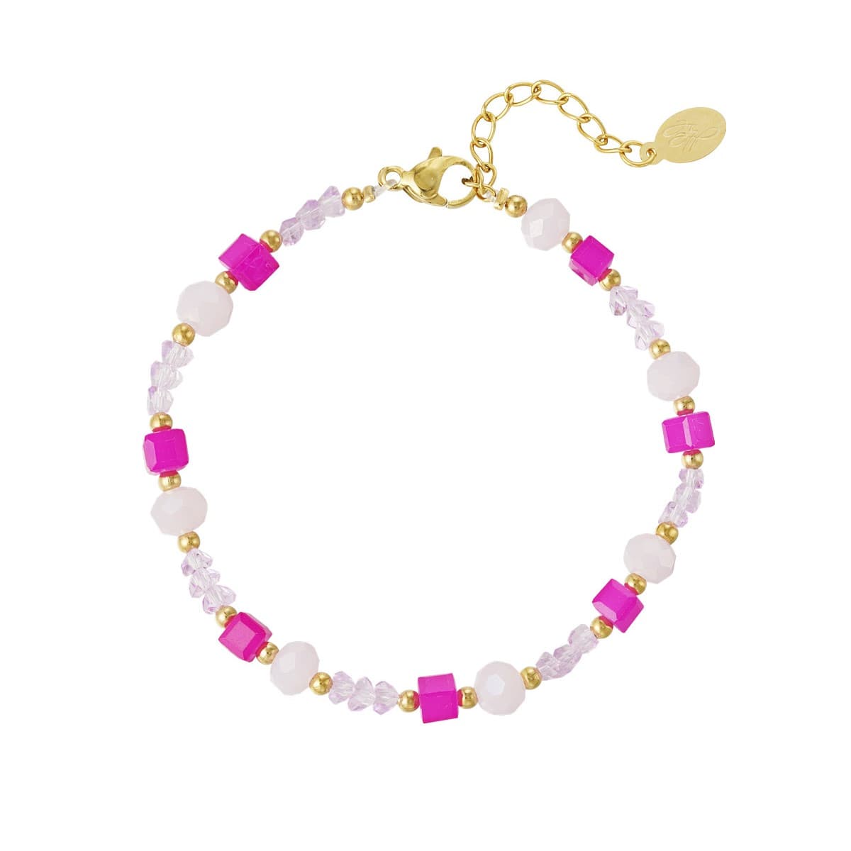Kralen Armband roze