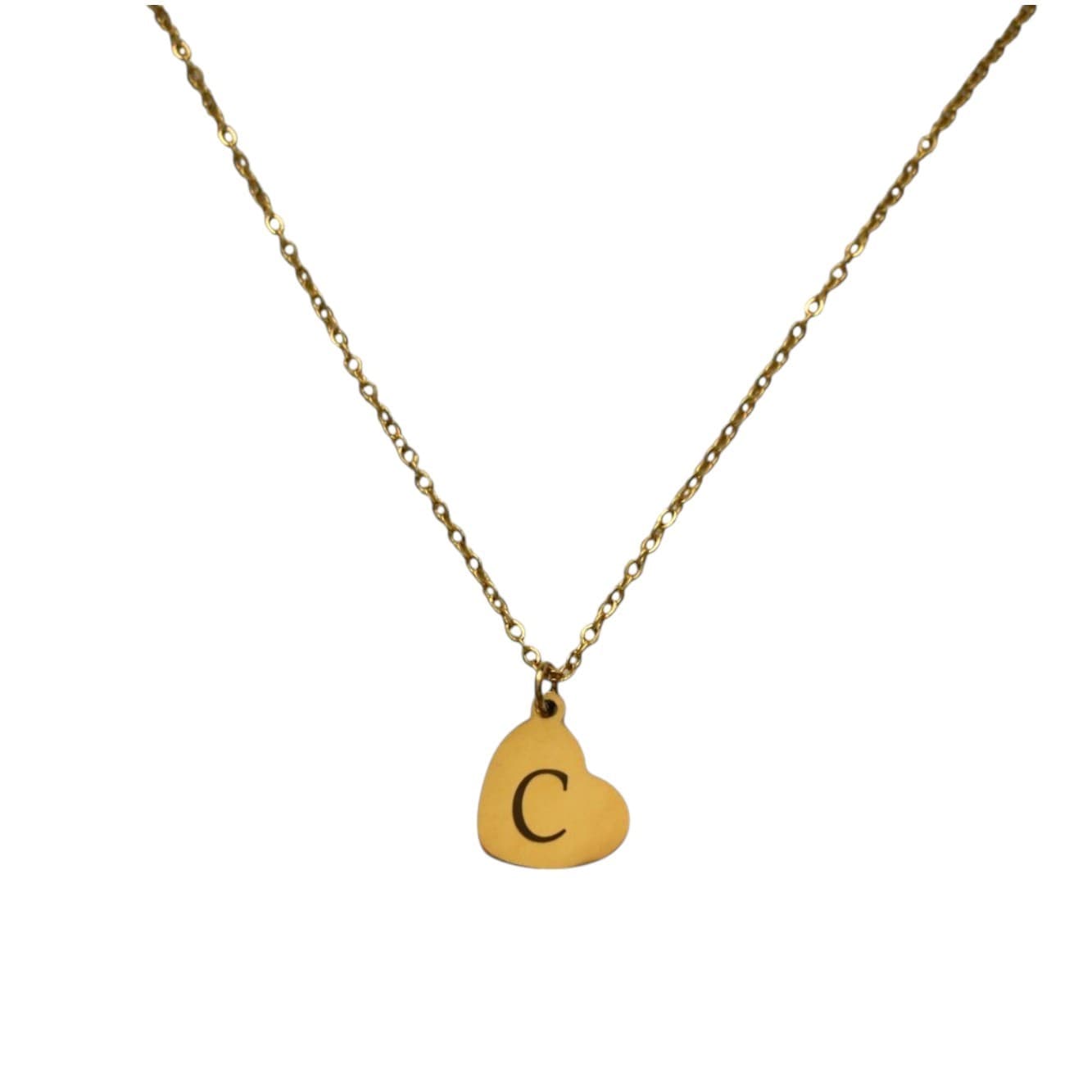 Graveerbare Ketting Klein Hartje 1 Initiaal