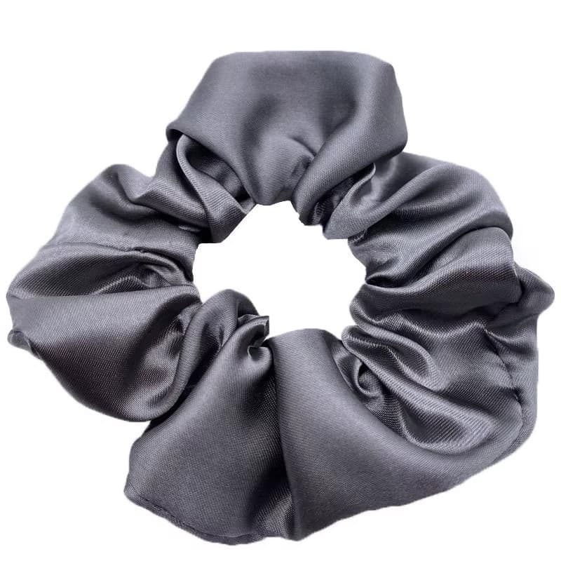 Satijnen Scrunchie grijs