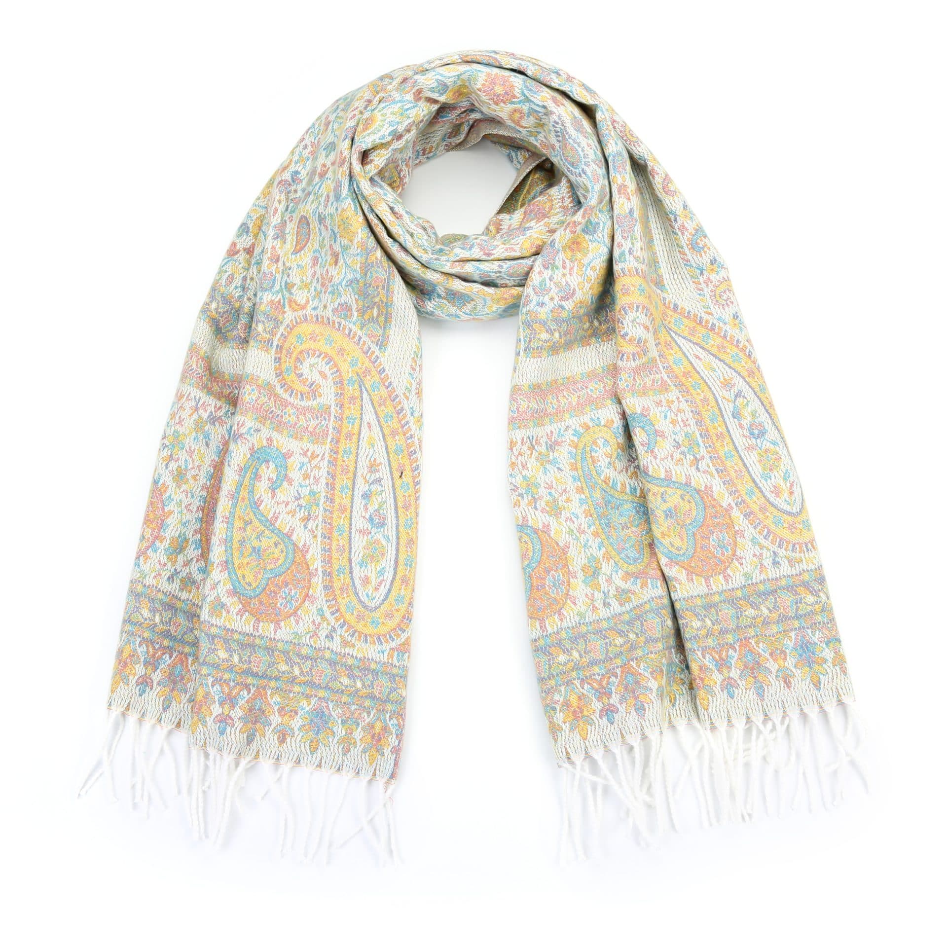 Sjaal Paisley beige
