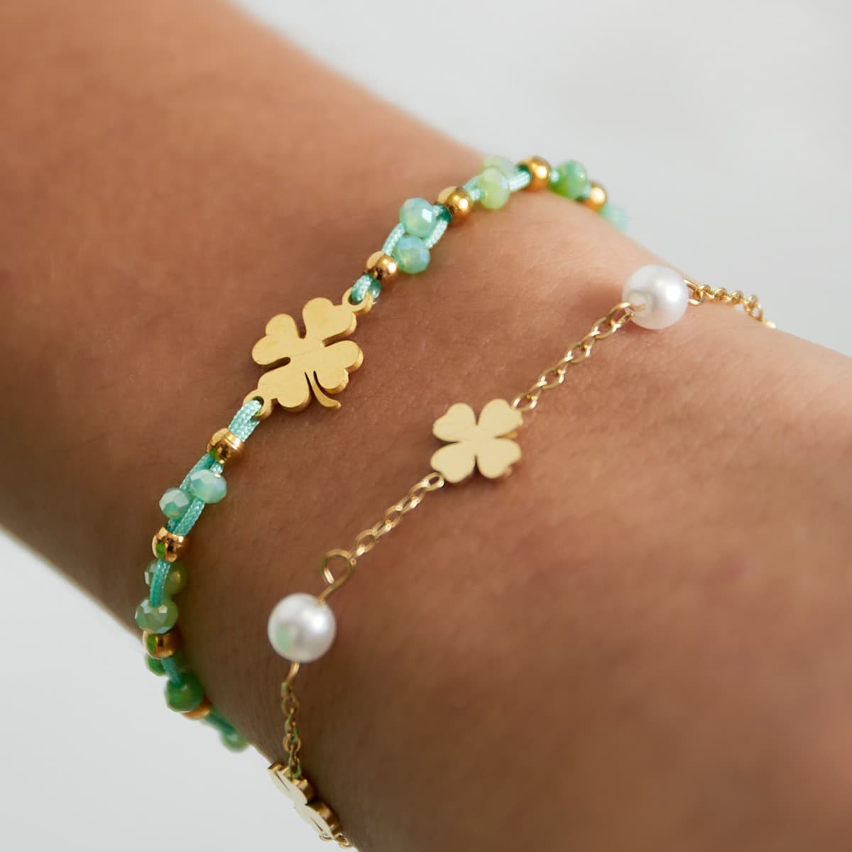 Armband Lucky Charm oranje — alternatieve afbeelding