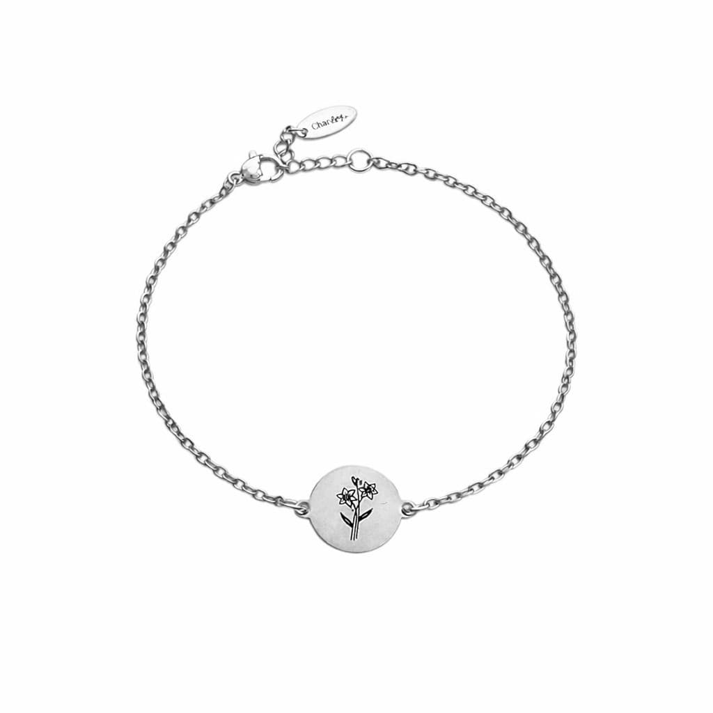 Graveerbare Armband met Geboortebloem