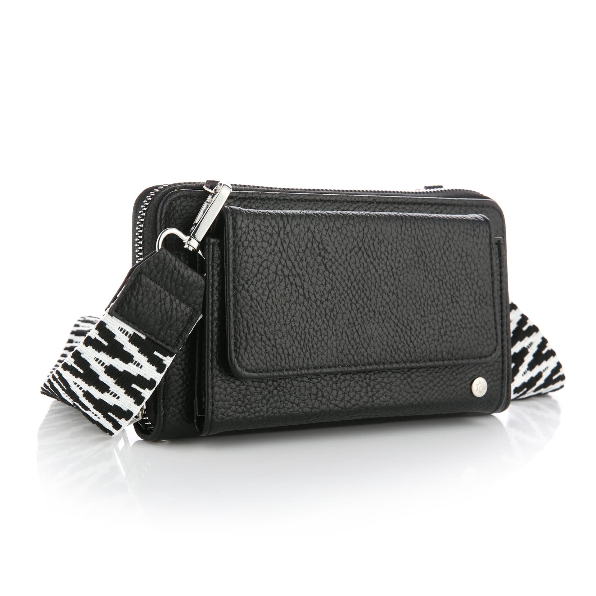 Crossbody Tasje met Luxe Band zwart — alternatieve afbeelding