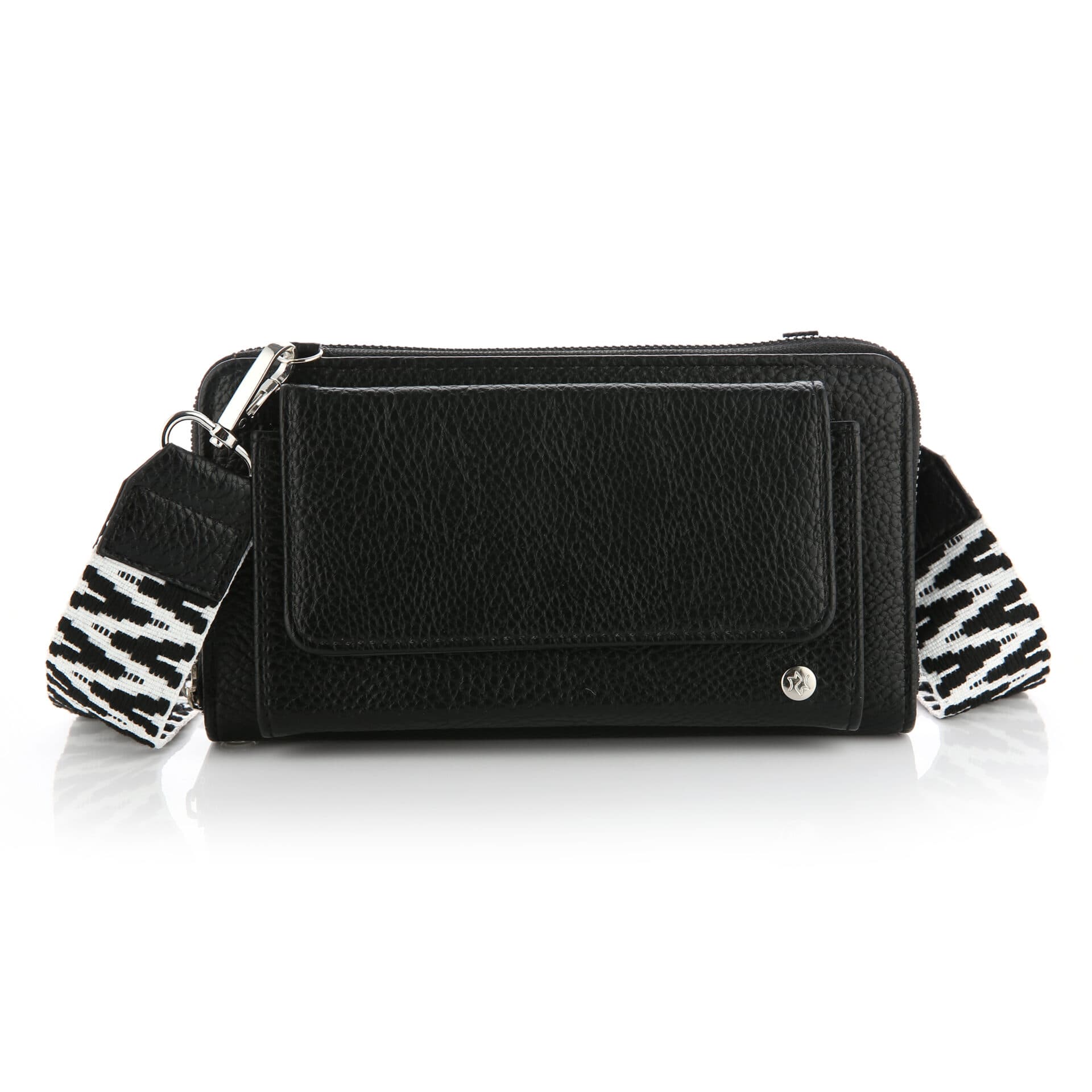 Crossbody Tasje met Luxe Band zwart