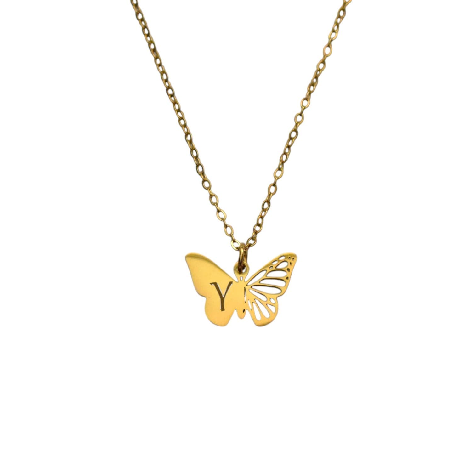 Vlinder Ketting met Initiaal