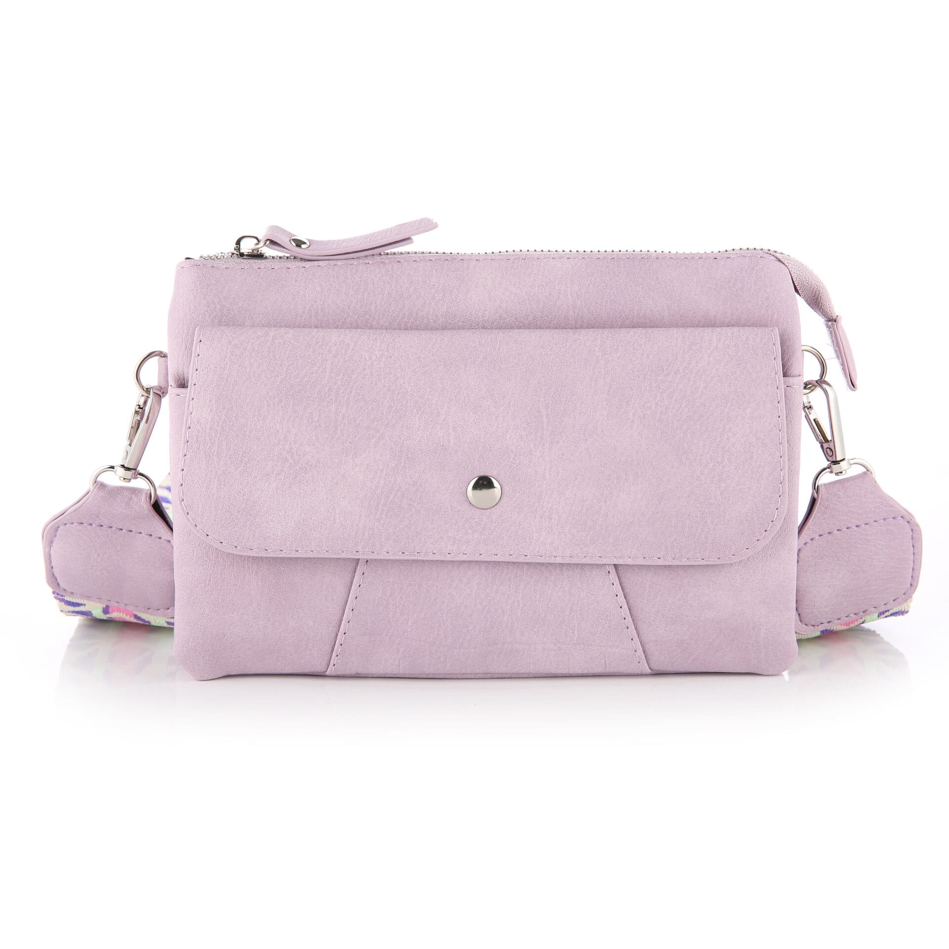 Lila Schoudertas met Luxe Panterprint Band