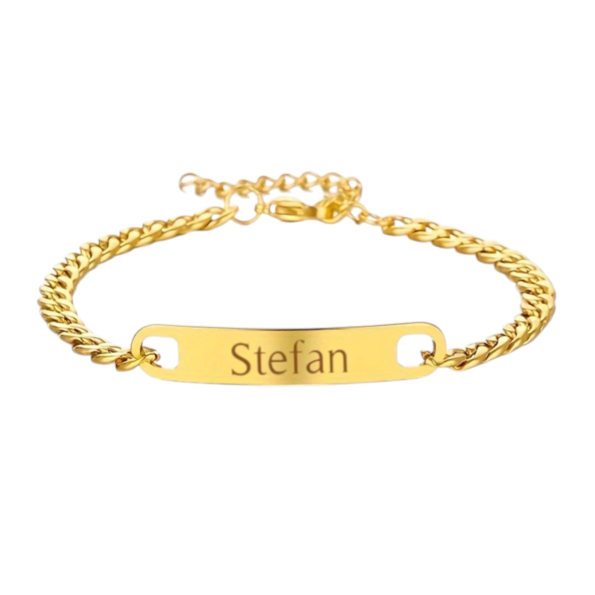 Heren Schakelarmband met Naam