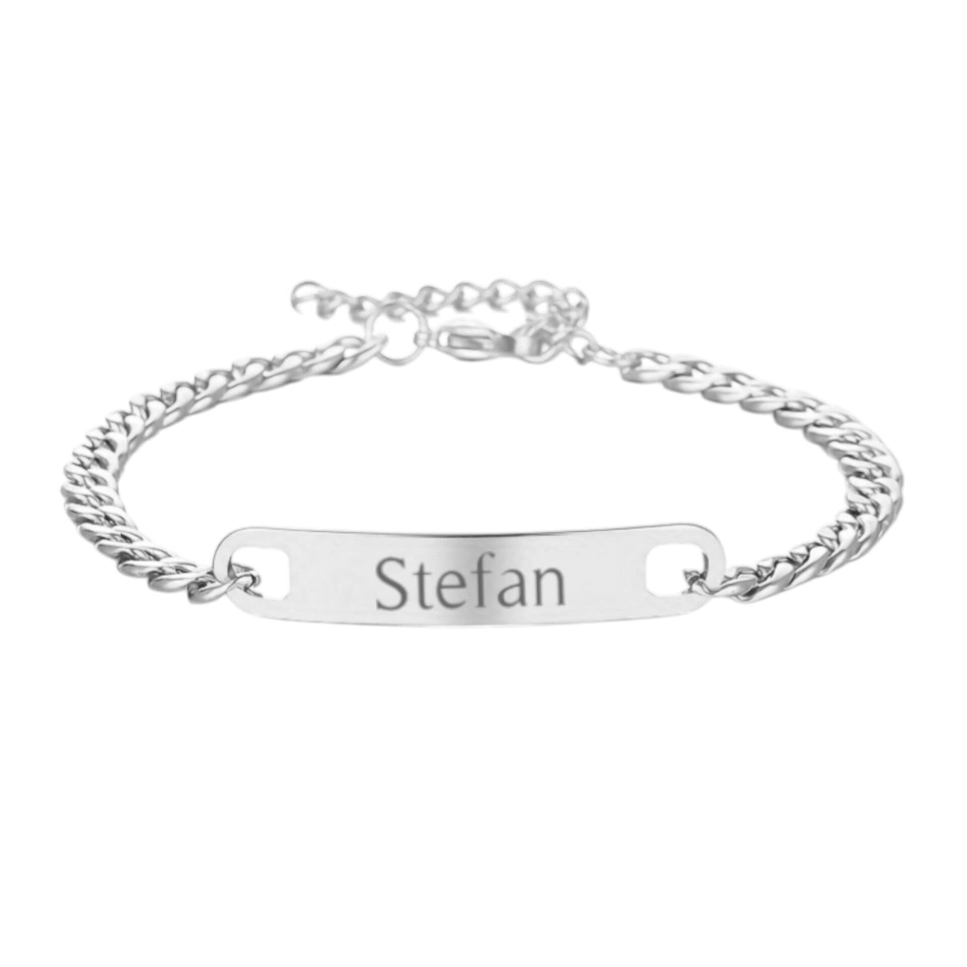 Heren Schakelarmband met Naam
