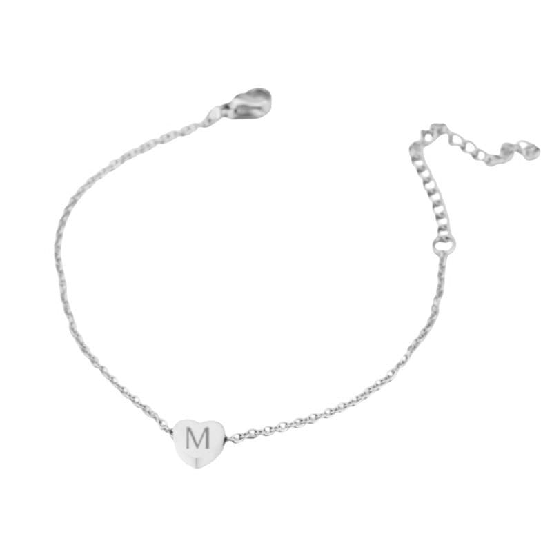 Initiaal Hart Armband — alternatieve afbeelding