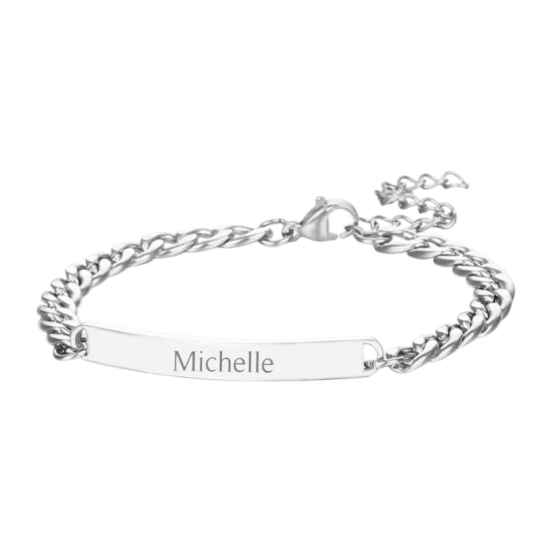 Dames Schakelarmband met Naam