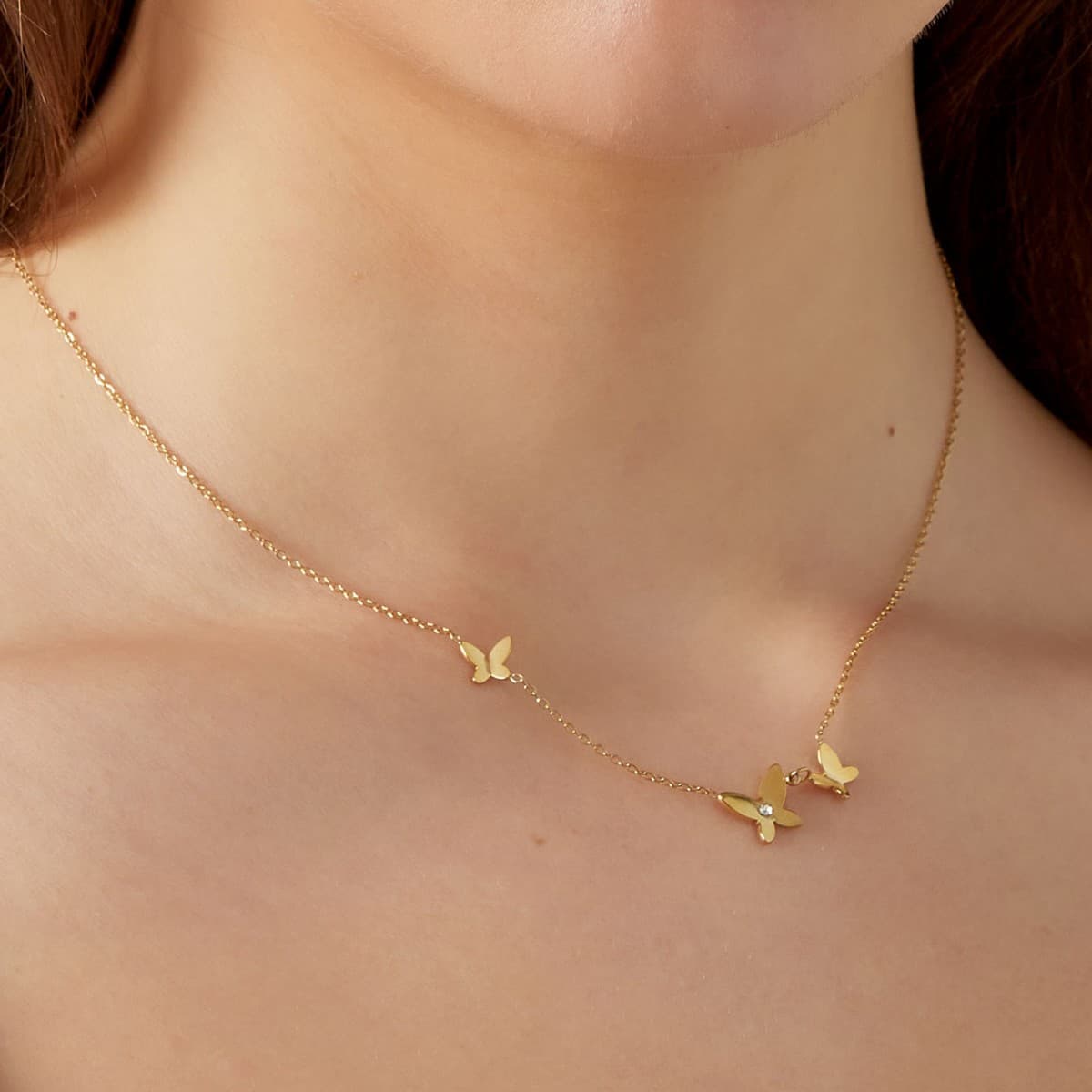 Ketting Dancing Butterflies — alternatieve afbeelding