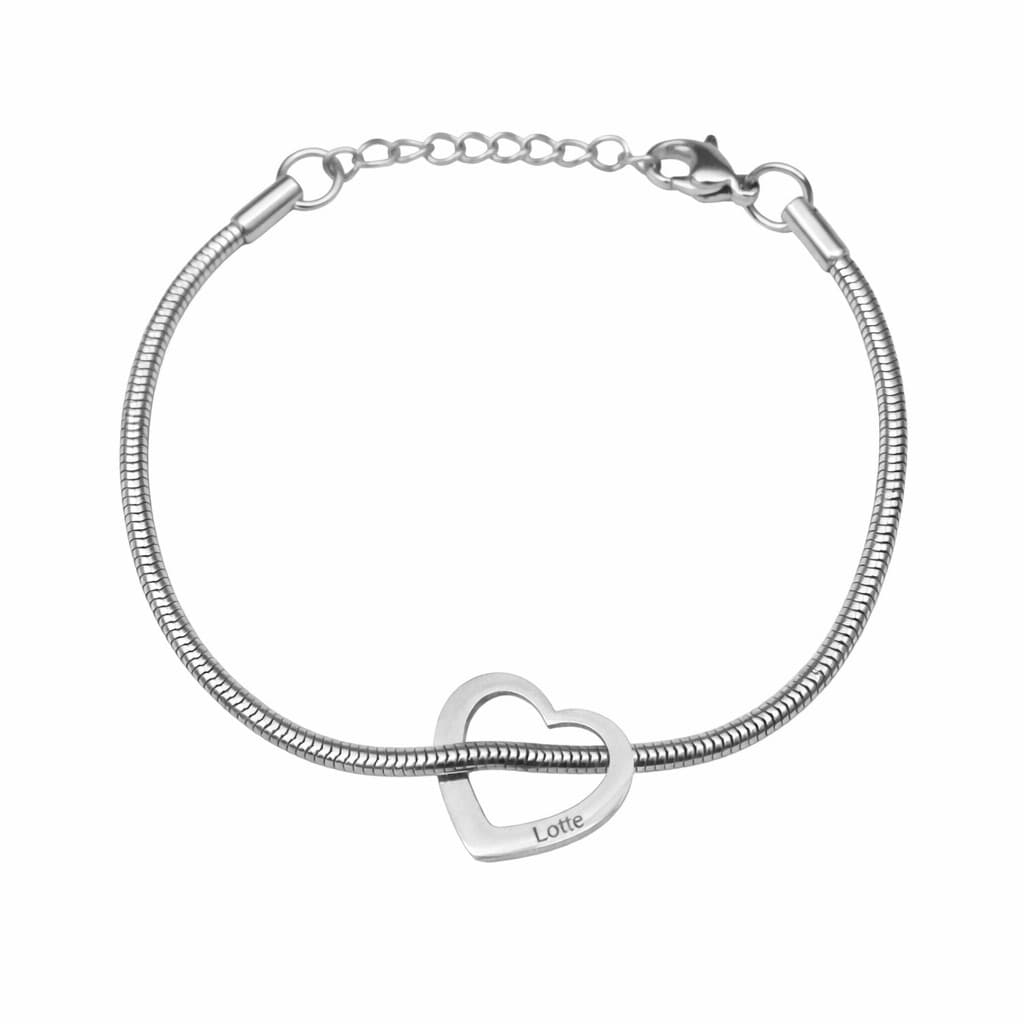 Bedelarmband met 1 Hartje — alternatieve afbeelding