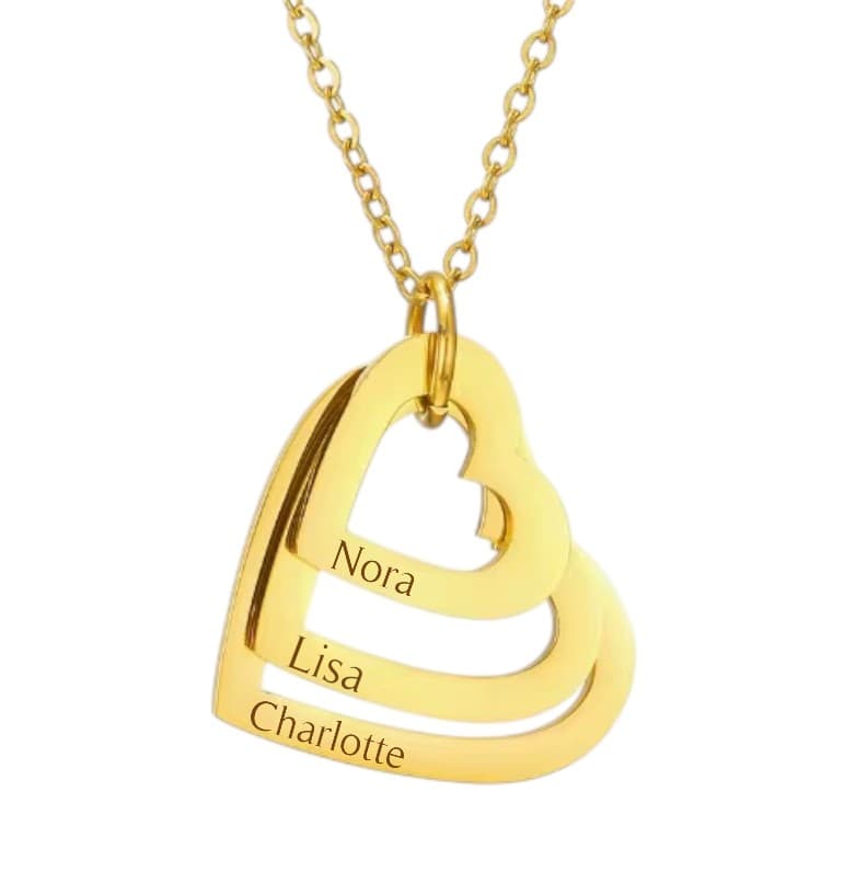 Ketting met 3 Hartjes