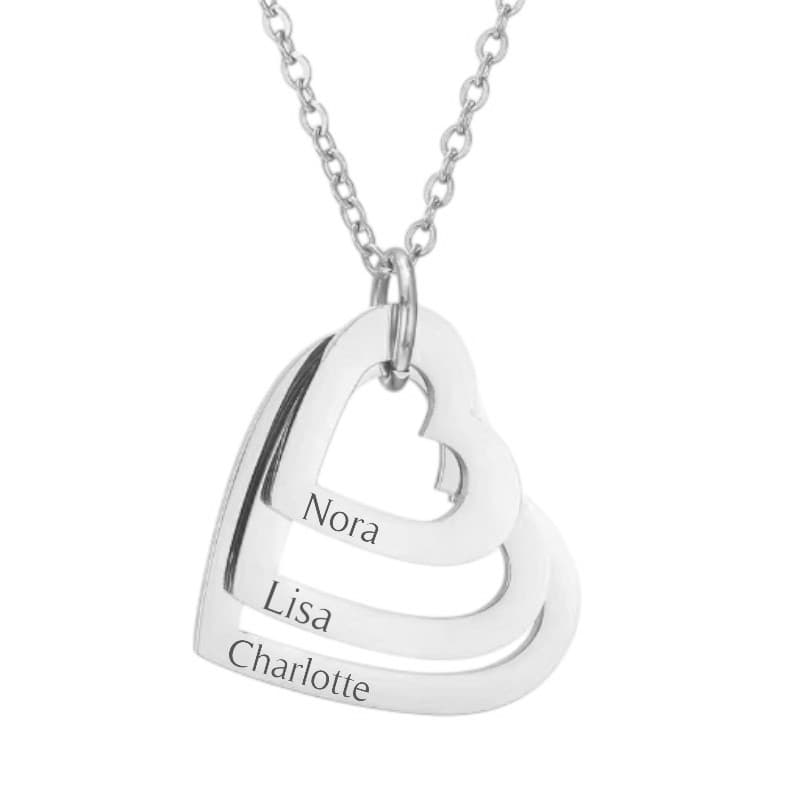 Ketting met 3 Hartjes