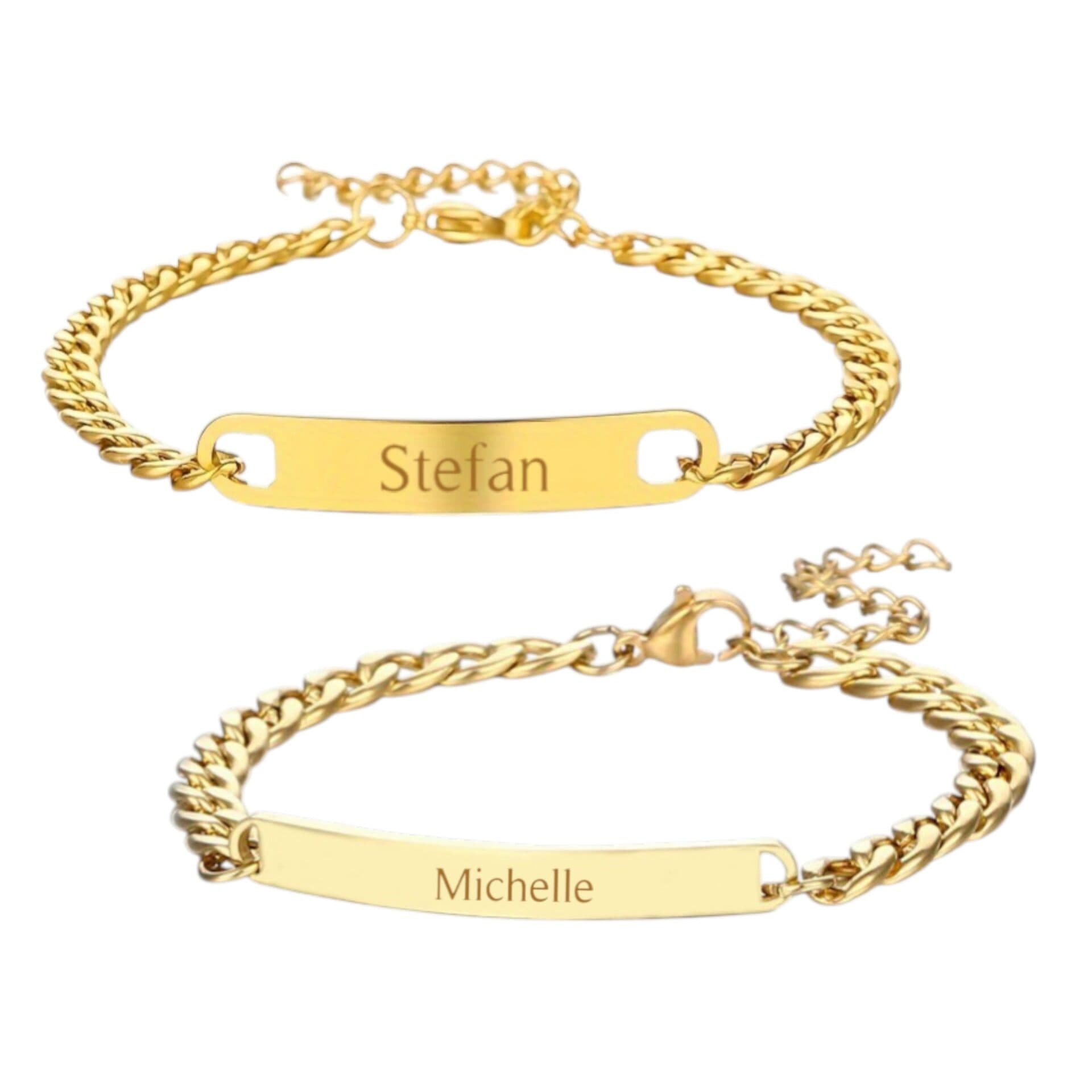 Koppel armbanden met Naam