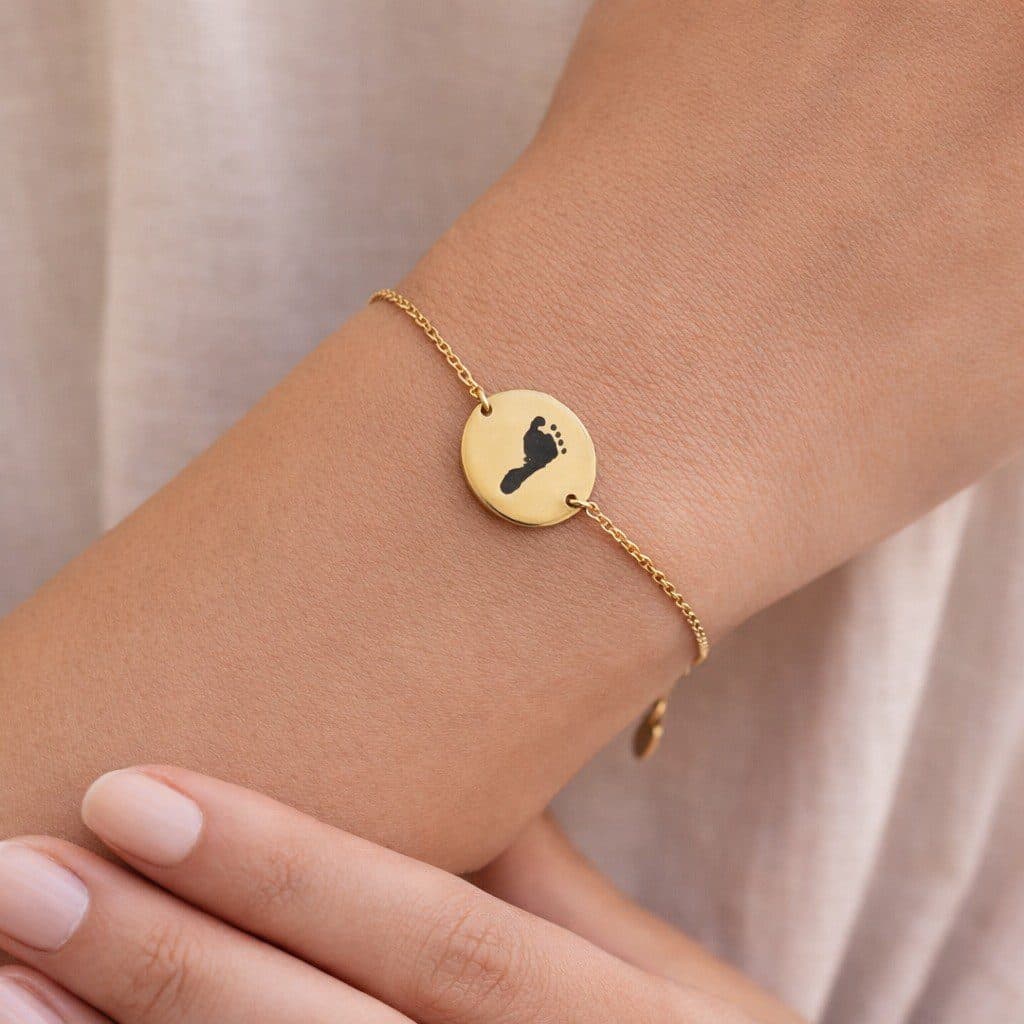 Armband met Voetafdruk — alternatieve afbeelding